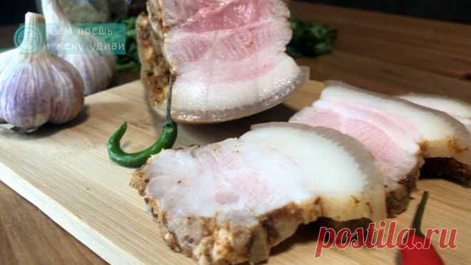 Самый простой способ отказаться от колбасы. Домашняя грудинка вкуснее, чем из магазина и дешевле | Сам поешь и жену удиви | Яндекс Дзен