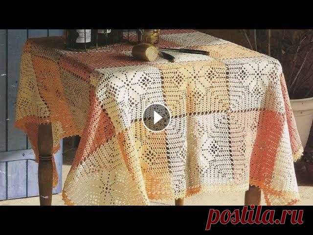 ТРЕХЦВЕТНАЯ СКАТЕРТЬ КРЮЧКОМ ИЗ БОЛЬШИХ КВАДРАТОВ. ЧАСТЬ 1



вязать сеткой спицами шаль