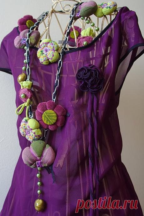 УКРАШЕНИЯ ИЗ ТКАНИ... класс...