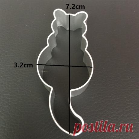 62.25р-Милая форма в форме кошки из алюминиевого сплава, форма для печенья, резак для печенья, кондитерские инструменты для печенья | Дом и сад | АлиЭкспресс