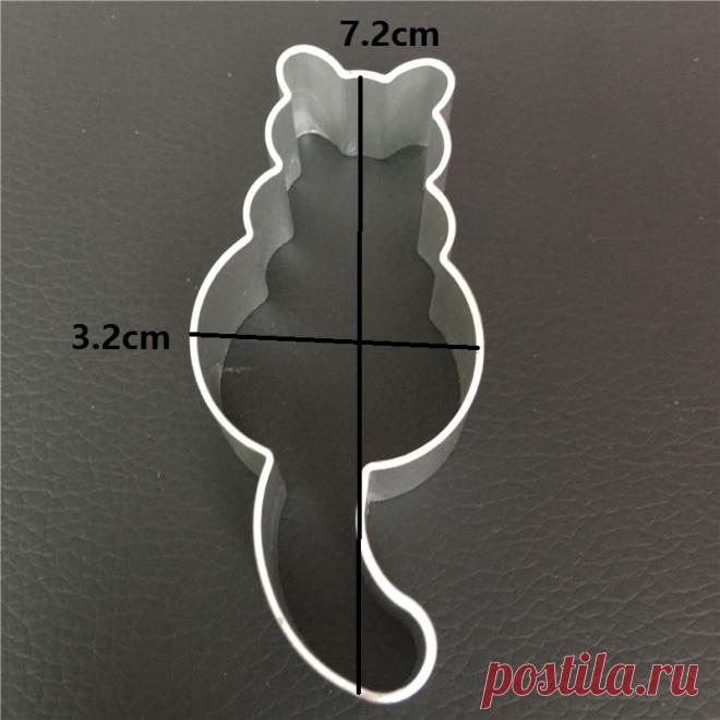 62.25р-Милая форма в форме кошки из алюминиевого сплава, форма для печенья, резак для печенья, кондитерские инструменты для печенья | Дом и сад | АлиЭкспресс