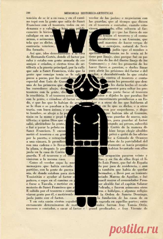 Star Wars Leia Toilet Sign Art Print WC Luke Leia Poster Book