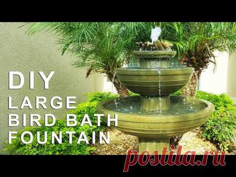 DIY Bird Bath Fountain. It would save you Thousands of Dollars.