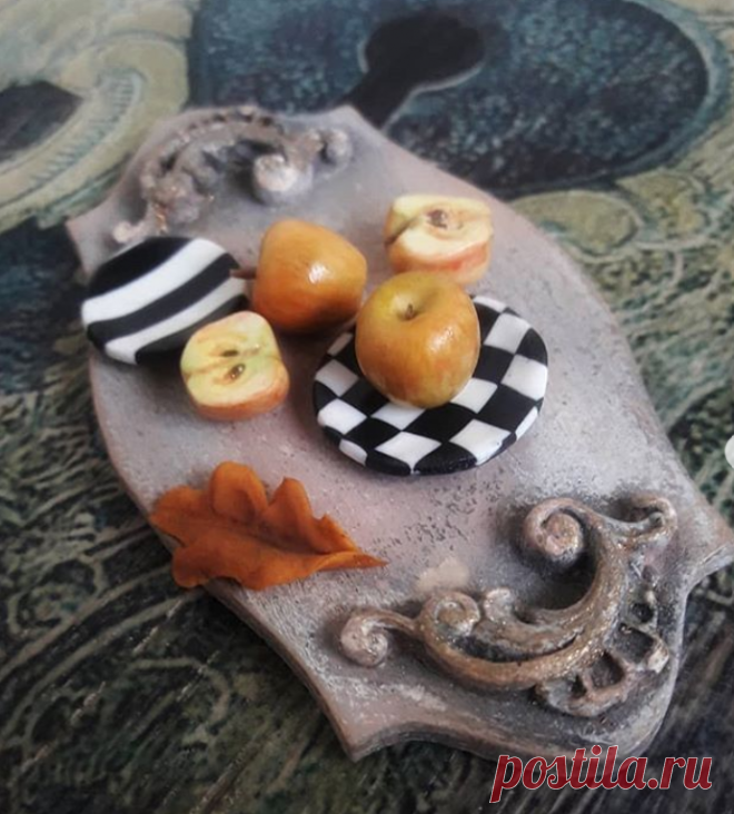 Осенняя миниатюра  от @olga_polyclay