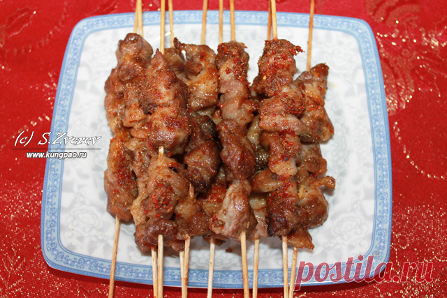 Китайские шашлычки из баранины (рецепт с фото) | Китайская кухня