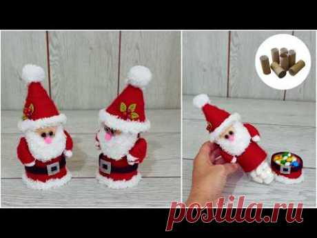 Отличная идея.Просто и легко: и декор,и подарок🎅 Делали ли вы когда-нибудь такого Деда Мороза раньше