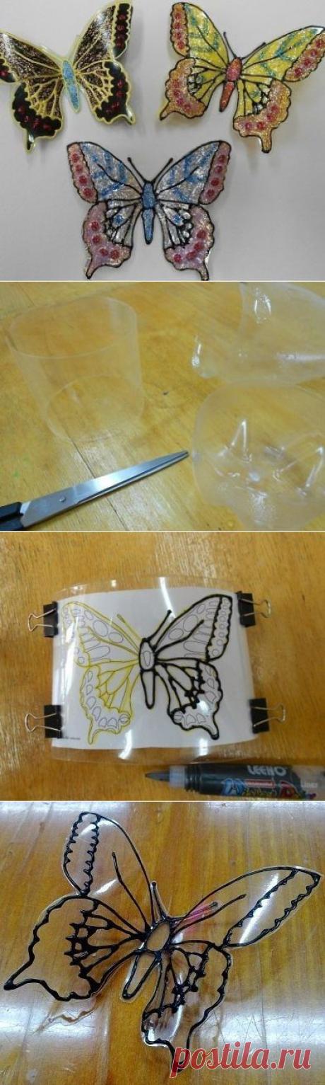 Как сделать Бабочку  из  бутылок | www.FabArtDIY.com