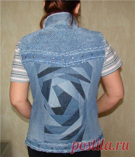 Старые джинсы. Выбросить нельзя, переделать | Умелые ручки