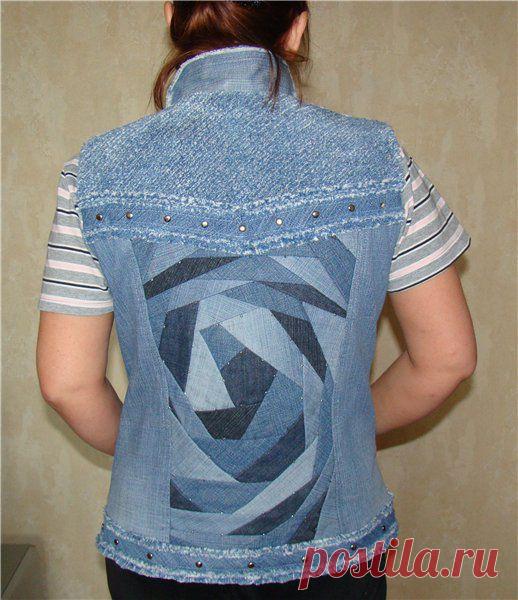 Старые джинсы. Выбросить нельзя, переделать | Умелые ручки