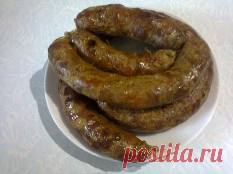 Как приготовить домашнюю колбасу. How to cook a local sausage.