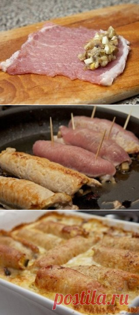 Мясные рулетики к праздничному столу!..