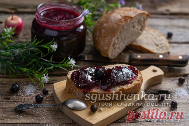 Желе из черной смородины на зиму, простой рецепт