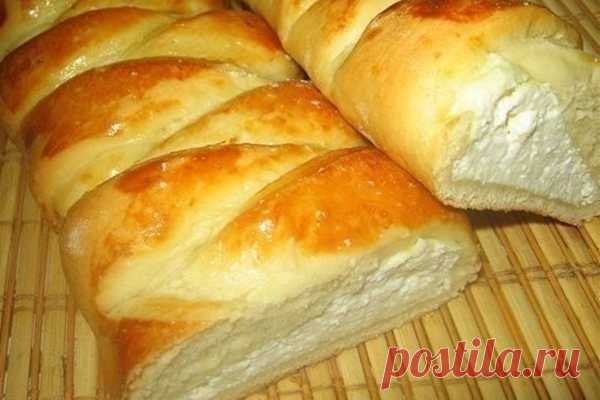Пирог с творожной начинкой