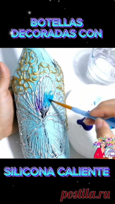 Decapado sobre botellas de vidrio #diy #parati