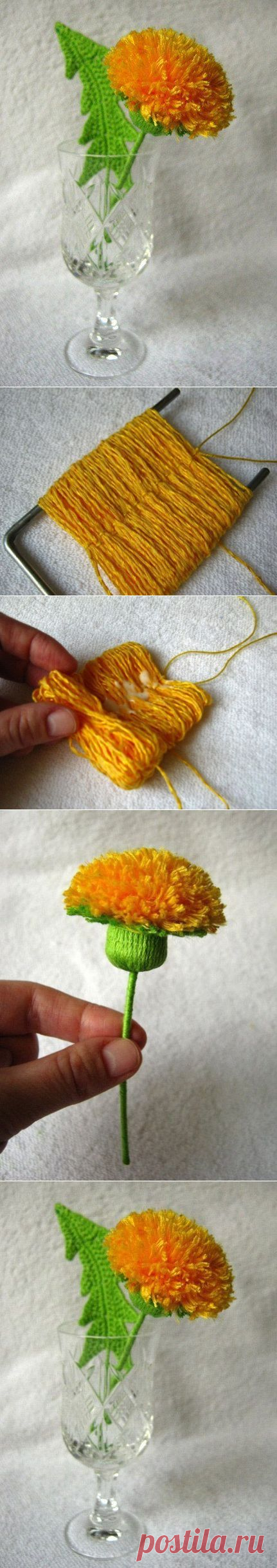 Одуванчик - делаем сами цветы