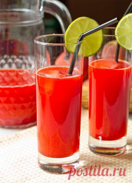 Пошаговый фото-рецепт клубнично-лаймового освежающего напитка | Напитки | Вкусный блог - рецепты под настроение