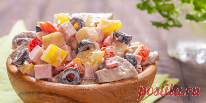 Самые вкусные салаты с ветчиной: рецепты - Лайфхакер