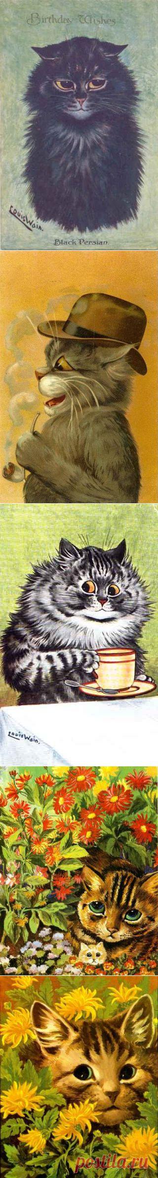 (+1) тема - КОШКИ и история жизни Луиса Уэйна | Искусство