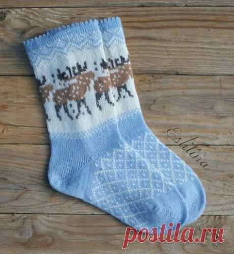 Жаккардовые новогодние узоры для вязания носков, подборка. #подборка #жаккард #вязание #спицы #олень #схема #декорирование... Вязание - Мой Мир@Mail.ru