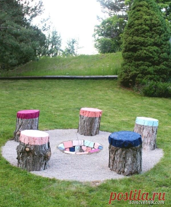 Яркая идея для костра на даче | domcvetnik.com