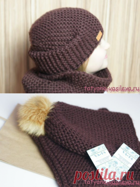 Вязаная шапка-бини (мастер-класс) | Блог Васильевой Татьяны
