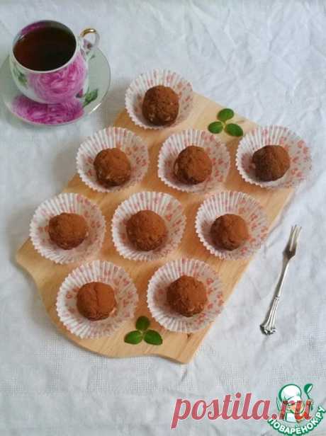 Пирожное "Шоколадные шарики" с орехами - кулинарный рецепт
