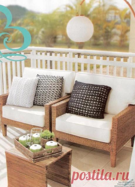 Ажурные подушки, вязаные крючком | Отлично! Школа моды, декора и актуального рукоделия