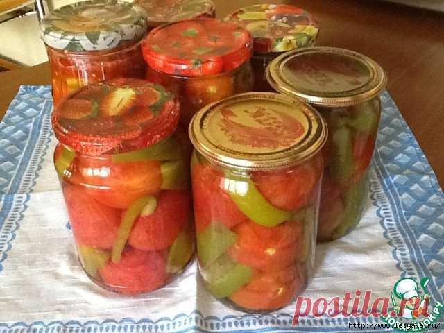 Обалденные помидоры без кожицы и перцы в собственном соку | Четыре вкуса