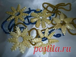 Новогодние снежинки из соломки и не только... - Ярмарка Мастеров - ручная работа, handmade