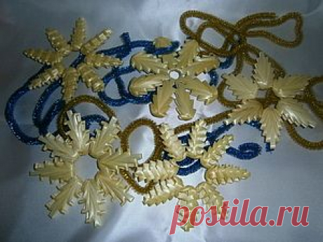 Новогодние снежинки из соломки и не только... - Ярмарка Мастеров - ручная работа, handmade