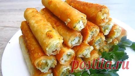 Хрустящие Трубочки из Лаваша с Картофельной Начинкой!