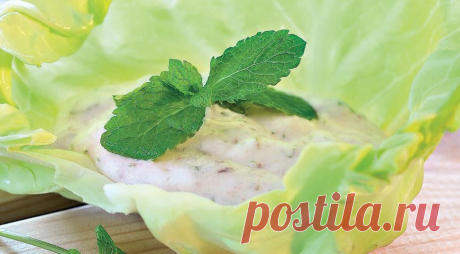 Соус из йогурта с мятой и анчоусами, пошаговый рецепт с фото