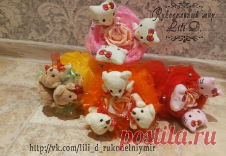 ❤ Нежные букетики из игрушек 🐰 🐯 🐤 очень красивые и яркие. 🎁 Подарят хорошее настроение 👍 и будет долгое время радовать вас! 🌸 Букет из игрушек не уступает ни в чем цветочному 🌷 по красоте и цене. Нежные , трогательные плюшевые игрушки 🐱 , представленные в букете, станут незабываемым и любимым 💖 подарком для ваших любимых и близких. 👪 

📌 Принимаю заказы! 89608408453