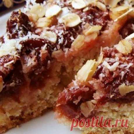 Овсяный пирог с вишней рецепт – датская кухня: выпечка и десерты