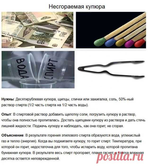 ЭФФЕКТНЫЕ НАУЧНЫЕ ЭКСПЕРИМЕНТЫ ДЛЯ