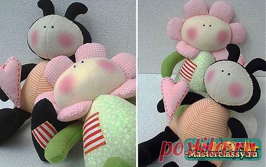 Куклы Тильда. Выкройки. Пчелы и цветы. Тео и Теа » Master classy - мастер классы для вас