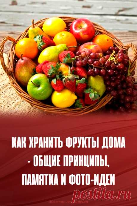 Как хранить фрукты дома – общие принципы, памятка и фото-идеи