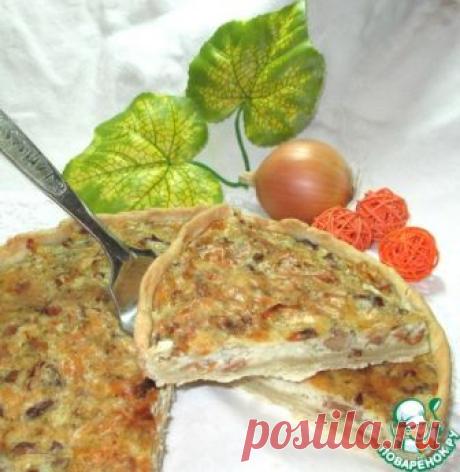 Пирог "Сырно-грибное удовольствие" – кулинарный рецепт
