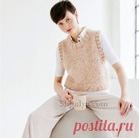 Жилет с широкими планками.