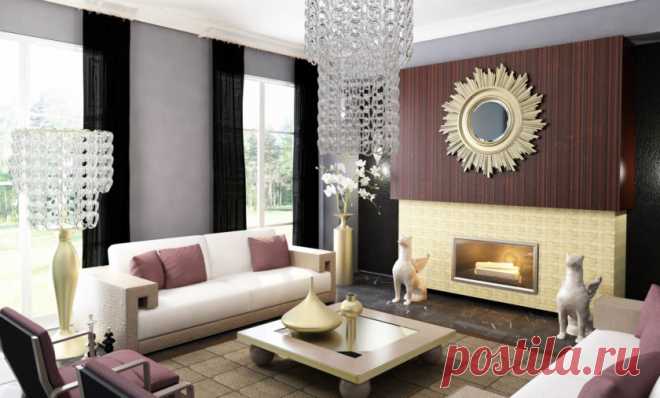 Дизайн интерьера в стиле Арт-Деко - 90 фото красивого сочетания