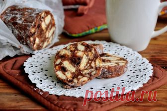 Любимый домашний десерт из детства! Шоколадная колбаска — Едим дома