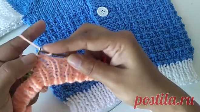 Кофточка _ жакетик спицами реглан росток. На девочку и мальчика. Часть1