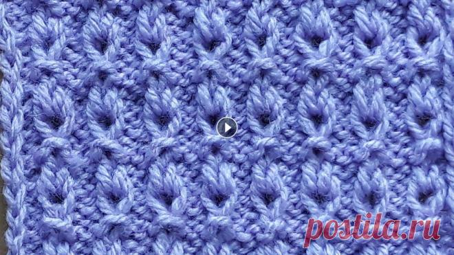 "Капельки "Красивый ажурный узор спицами для кофточки, джемпера, жакета. Интересный ажурный узор спицами для женских и детских изделий....