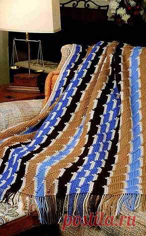 Связать плед крючком