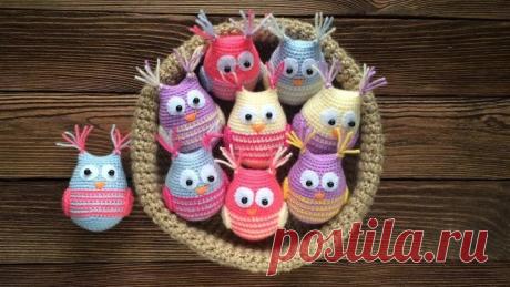 Мастер-класс, вяжем совушку крючком!