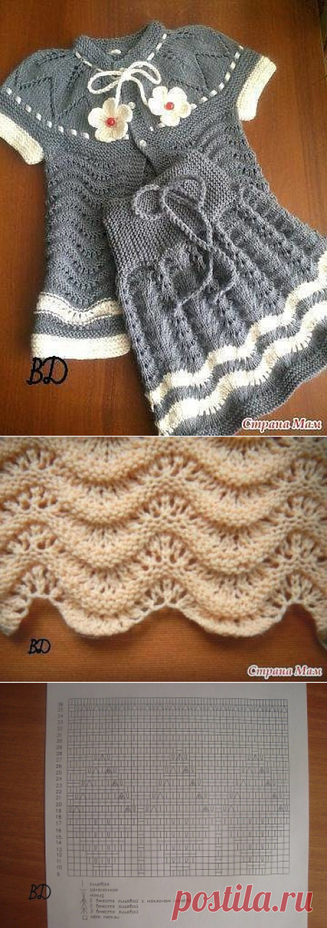 КОМПЛЕКТ ДЛЯ ДЕВОЧКИ (Вязание спицами) | Журнал Вдохновение Рукодельницы