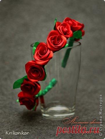 Ободок из роз. / Необычные поделки