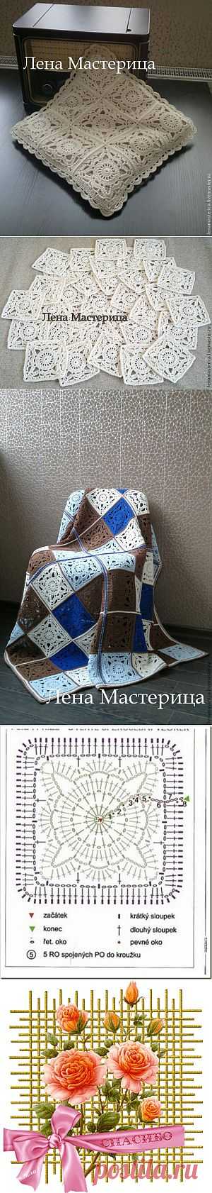 Квадратный мотив "Кружевной" - Ярмарка Мастеров - ручная работа, handmade