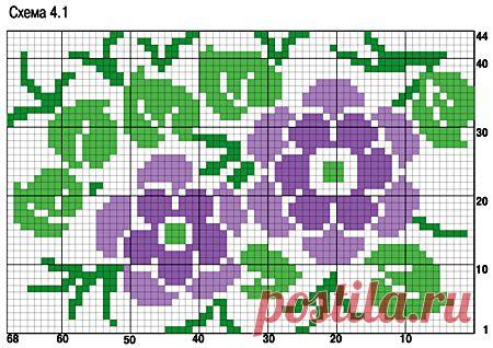 вышивание крестиком цветы - Поиск в Google