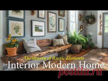 Creating Warmth and Character: The Beauty of Rustic Elements in Interior Modern Home Design